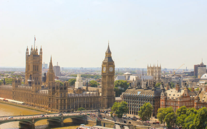 London, Big Ben view, the Palace of Westminster